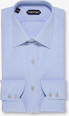 Tom Ford Popelinehemd mit franz&ouml;sischem Kragen