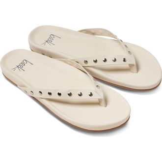beek Tringa Flip Flop in Vanilla Silver at Nordstrom, Size 10