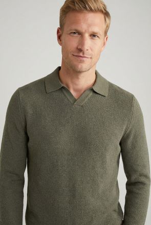 Joop Polokragenpullover JOOP JEANS Ove, Herren, Gr. XXL, medium beige, Strick, Obermaterial: 100% Baumwolle, clean, unifarben, normal, Pullover Polokragenp