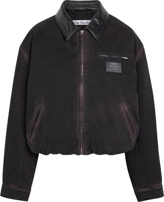 Acne Studios Padded Twill Bomber Jacket - Dark Brown - 34 (UK6 / XS)