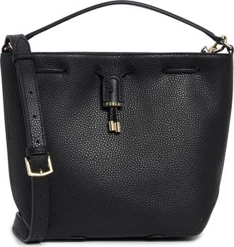 Furla Atena Leather Bucket Bag in Nero at Nordstrom Rack