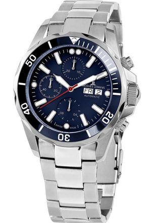 Jacques Lemans 1-1926G Mens Liverpool Automatic Watch - Silver - One Size