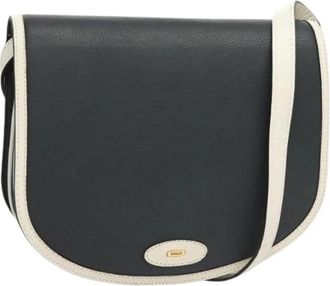 Bally Pre-owned Vintage Schoudertas - Dames - Vintage Schoudertas - Blauw - ONE Size - Leer - Vintage