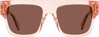Stella McCartney SC40053I Bio-Acetate Square Sunglasses - Pink