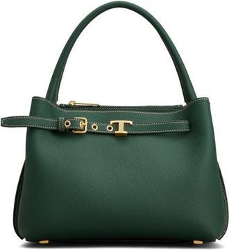 Tod's Mini T Timeless Leather Top Handle Bag in Sycamore at Nordstrom