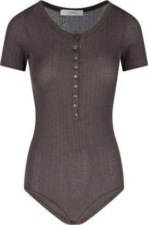 Christophe Lemaire Ribbed Textured Bodysuit With Round Neckline