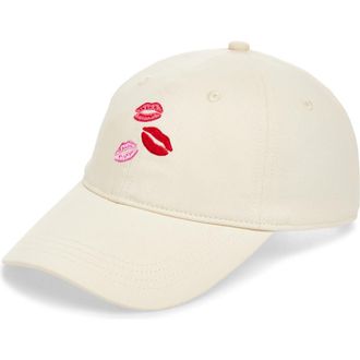 Frasier Sterling Kisses Baseball Cap in Cream at Nordstrom
