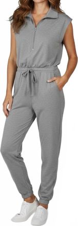 Wishlist 3/4 Zip Jumper In Grey