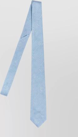 Berluti slim textured scripted design tie