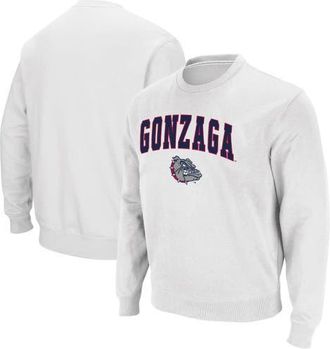 Colosseum Mens Colosseum White Gonzaga Bulldogs Arch & Logo Tackle Twill Pullover Sweatshirt at Nordstrom, Size X-Large