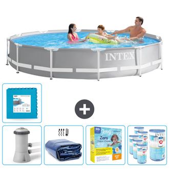 Intex Piscina Prism Frame Redonda - 366x76 Cm - 8-piezas Scb23