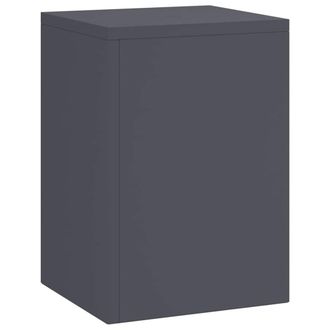 Berkfield Home Outdoor Plant Stands - 3-Piece Anthracite Steel Set in Dark Grey