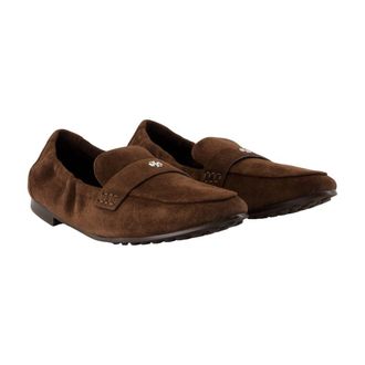 Tory Burch Womens Ballet Loafer Brown Calfskin