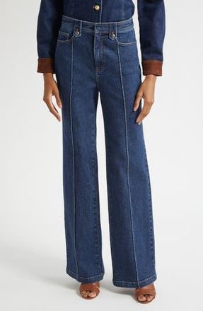 Cinq &agrave; Sept Niko Wide Leg Jeans in Fontaine at Nordstrom Rack, Size 2