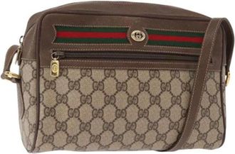 Gucci Pre-owned Cross Body Bags, female, Beige, Size: ONE SIZE Pre-owned Plastic Cross Body Bag