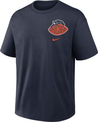 Nike Chicago Bears Rivalries Collection Max90 Nike Mens NFL T-Shirt in Blue | 04T641L7Q-2JW