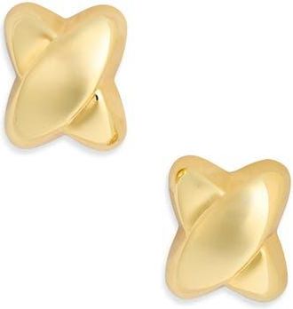 Argento Vivo Puffy X Stud Earrings in Gold at Nordstrom Rack