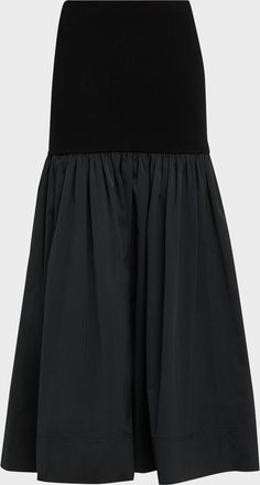 A.L.C. Cami Merino Combo Maxi Skirt
