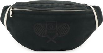 Chanel Sport Navy White Canvas Fanny Pack (Pre-Owned)