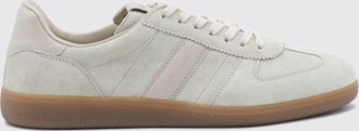 Tom Ford Sneaker low top in pelle di bovino scamosciata con logo posteriore