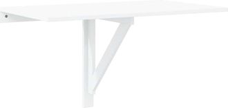vidaXL Mesa De Pared Plegable Contrachapada Blanco Brillo 100x60x56 Cm Vidaxl
