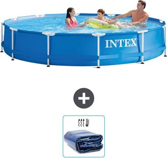 Intex Piscina Con Estructura Redonda - 366x76 Cm - 4-piezas S21331