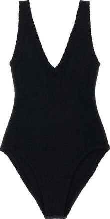 Hunza G Badmode, Dames, Zwart, ONE Size, Sadie One-piece