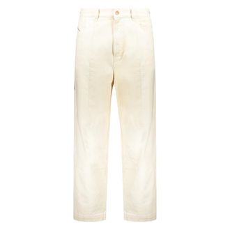 Diesel Straight Jeans, male, Beige, Size: W29 Cream comfortable and versatile pants for any occasion