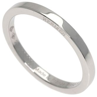 Herm&egrave;s Platinum 950 Band Ring (Pre-Owned)