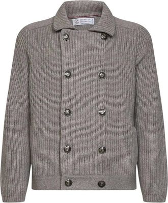Brunello Cucinelli Hombre, Jerseys, Marr&oacute;n, Talla: XL