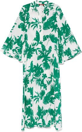 Max Mara Abito lungo Livrea - Verde