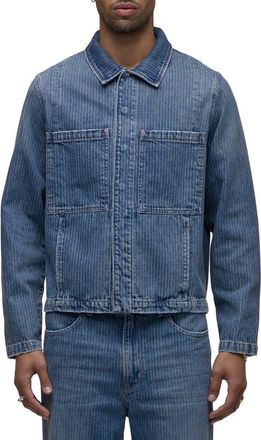 Hudson Denim Work Jacket in Rail at Nordstrom, Size Xx-Large