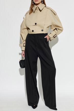 Givenchy Short Trench Coat, Womens, Beige