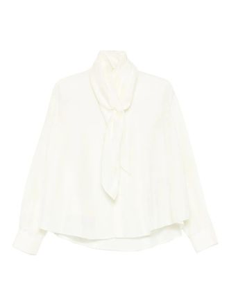 Carven silk blouse - women - Silk - 36 - White
