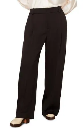 Vince Tailored Wide Leg Trousers in Black at Nordstrom Rack, Size 22W
