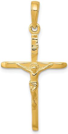 Diamond2Deal 10k Yellow Gold Crucifix Pendant