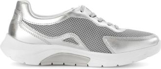 Gabor Zilveren Rollende Sneaker voor Vrouwen - Dames - Sneakers - Grijs - 35 1/2 EU - Schoenen