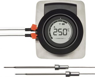 TFA Dostmann Tfa Dostmann 14.1513.01 Termo Alarma Para Barbacoa, Sensor Con Cable, Aplicaci&oacute;n Gratuita, Monitoreo De Temperatura