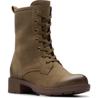 Clarks Hearth Maye Lace-Up Boot in Slate Nubuck at Nordstrom Rack, Size 7.5