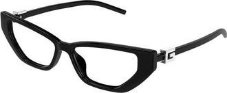 Gucci GG1683O001 Cat-Eye Full Rim Eyeglasses - Black