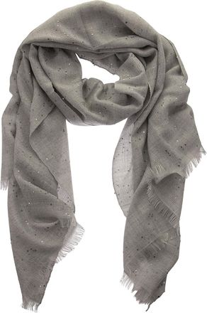 Brunello Cucinelli Cashmere and silk sequined scarf