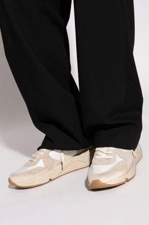 Golden Goose Running Sole Sports Shoes, Mens, Beige