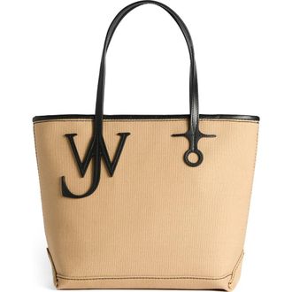 J.W.Anderson Small Anchor Tote in Beige/Black at Nordstrom