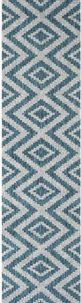 Jonathan Y Designs Sintra Diamond Indoor/Outdoor Area Rug in Blue/gray at Nordstrom, Size 2Ft 0In X 8Ft 0In