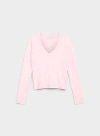 Contemporaine Womens Fluid V-neck sweater