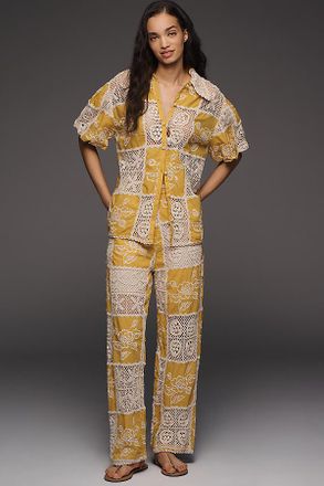 Farm Rio Cotton Lace Pants