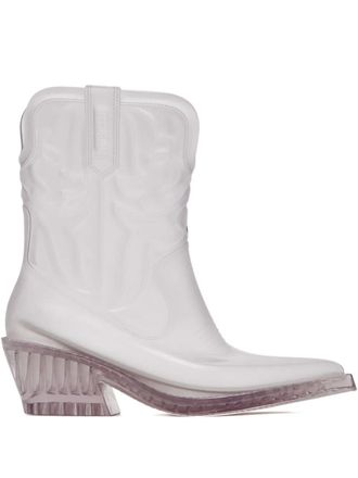 Melissa Texas clear boots - White