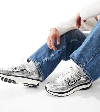 Nike P-6000 sneakers in silver