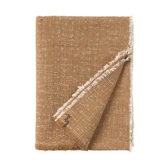 Lorena Canals Handloom Plaid Natural in Ochre And Natural at Nordstrom, Size Medium