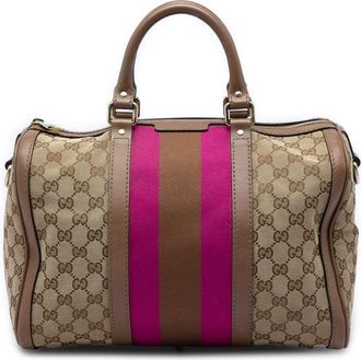 Gucci Pre-owned Gucci Medium GG Canvas Web Joy Boston Bag Ladies 5OX1O0XLLJW5TOOA